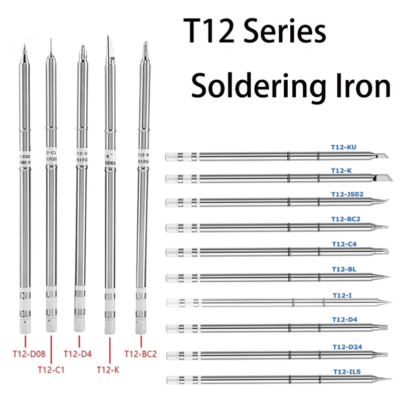 Industrial Laser Soldering Iron - T12 Series Soldering Tips Replacement, Types