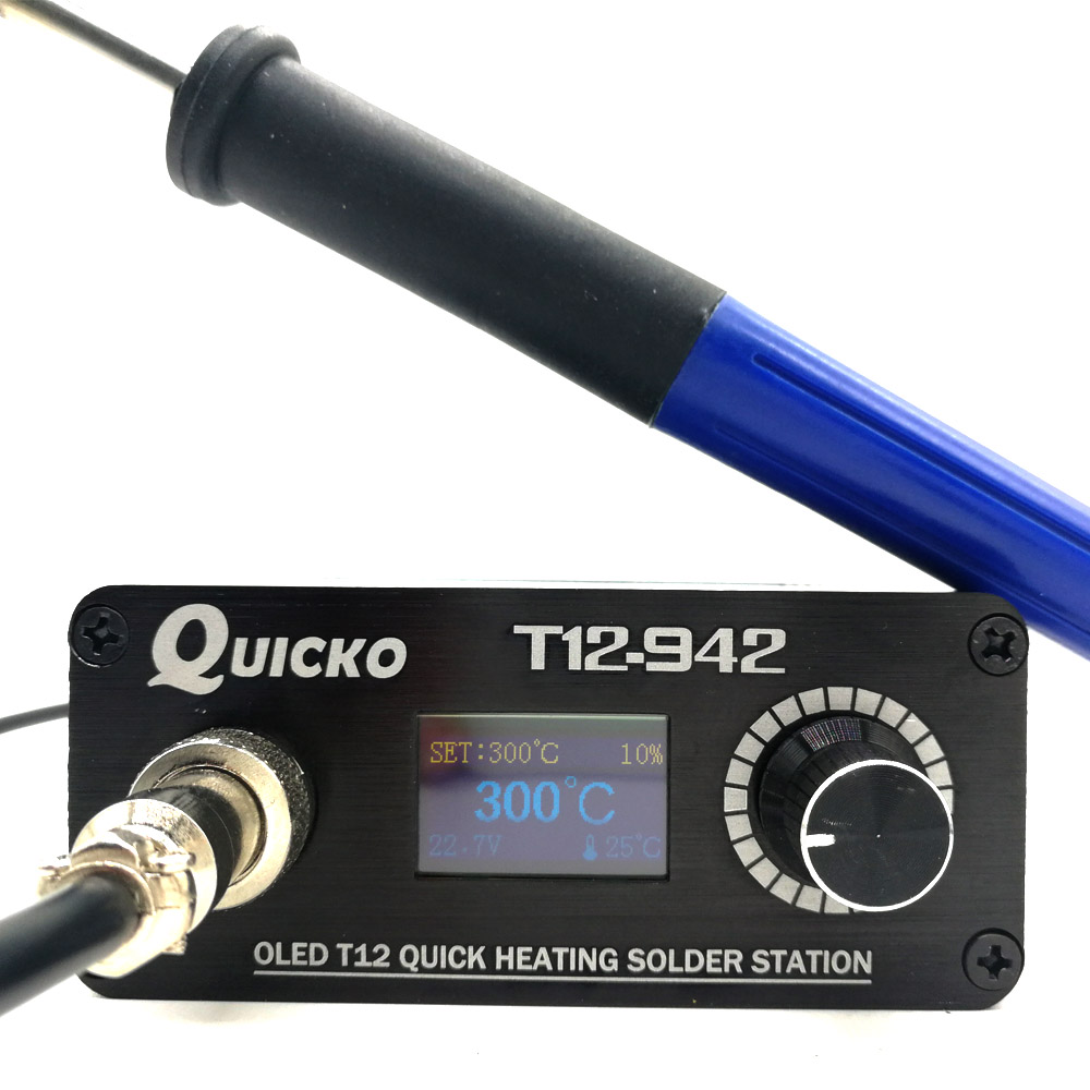 Industrial Laser Soldering Iron - QUICKO MINI T12 STC OLED Kỹ