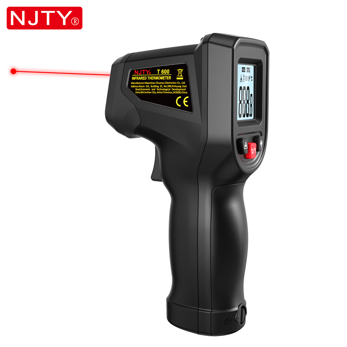 Industrial Laser Temperature - NJTY T600 Infrared Thermometer Gun Non-Contact