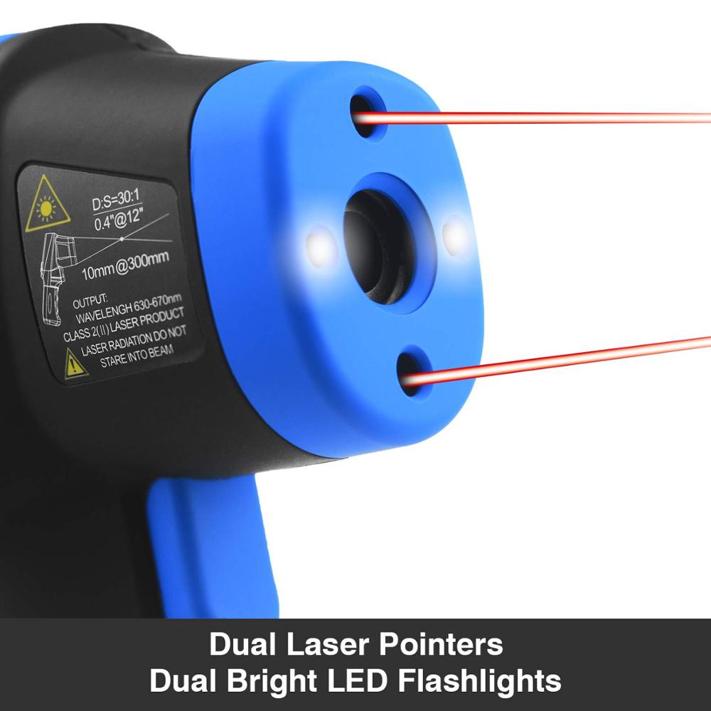 -50℃ to 1500℃ Laser Thermomete - đánh giá và giá Industrial Laser Thermometer Gun