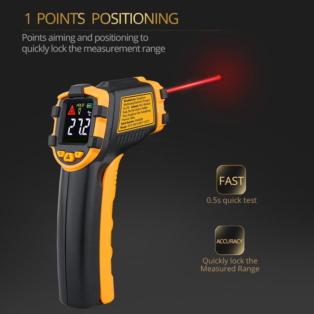 LCD Laser Meter Digital Infrar - đánh giá và giá Industrial Laser Temperature