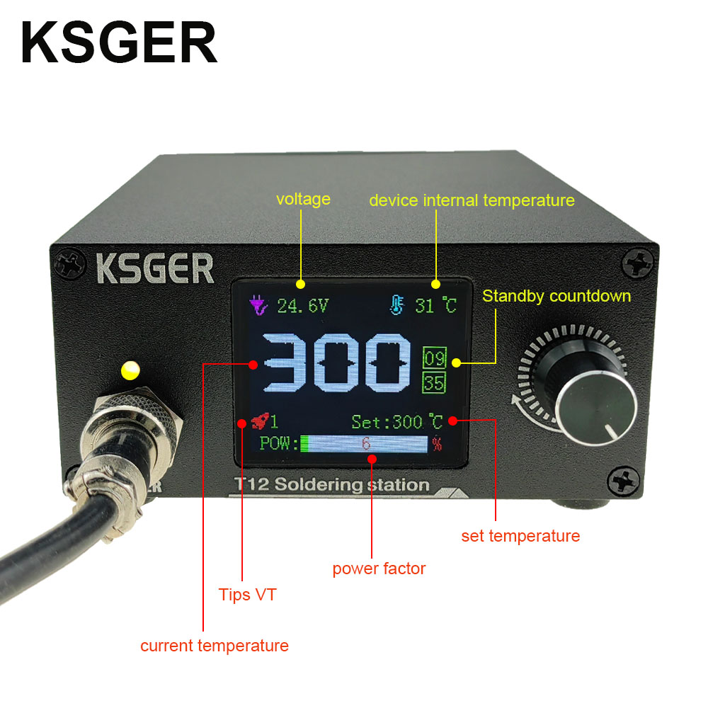 KSGER T12 Soldering Station Ir - đánh giá và giá Industrial Laser Soldering Iron
