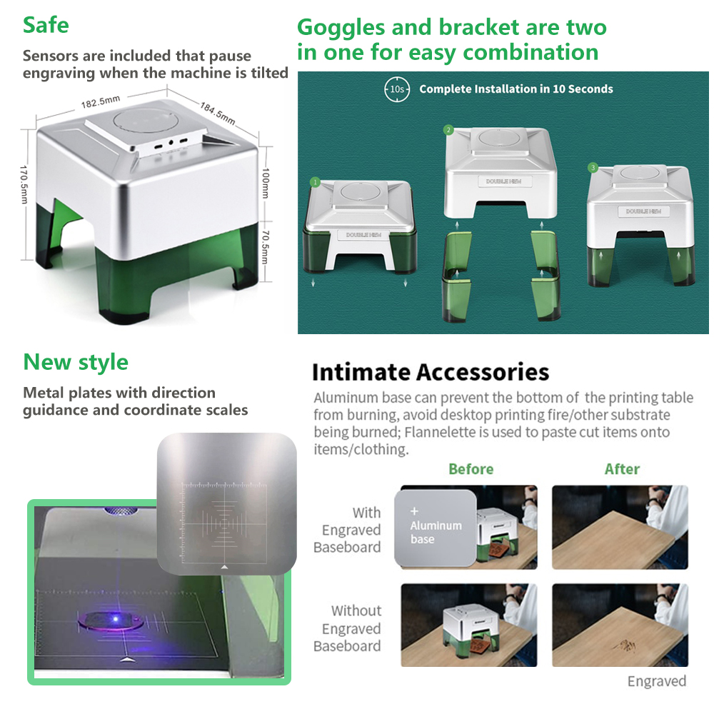 3W Mini Laser Engraver Portabl - đánh giá và giá Industrial Handheld Laser Engraver