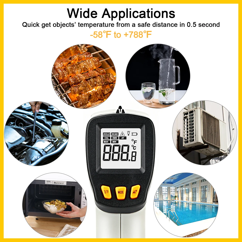 XRCLIF Infrared Thermometer No - đánh giá và giá Industrial Laser Temperature