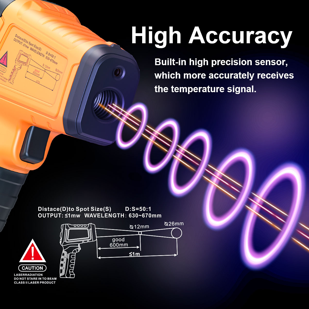 DT1000 DT1600 Infrared Thermom - đánh giá và giá Industrial Laser Temperature