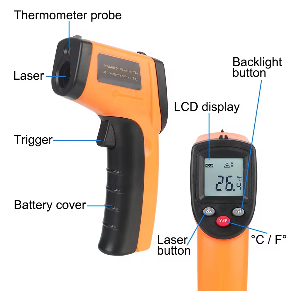 New T600 T600A Digital Infrare - đánh giá và giá Industrial Handheld Laser