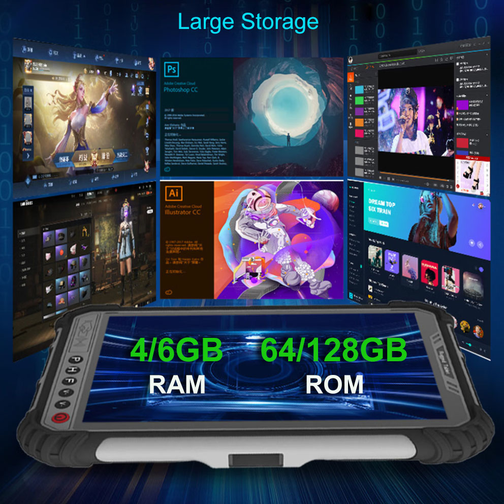 Rugged Tablet RJ45 4GB+64GB 4G - đánh giá và giá Industrial Laser Scanner