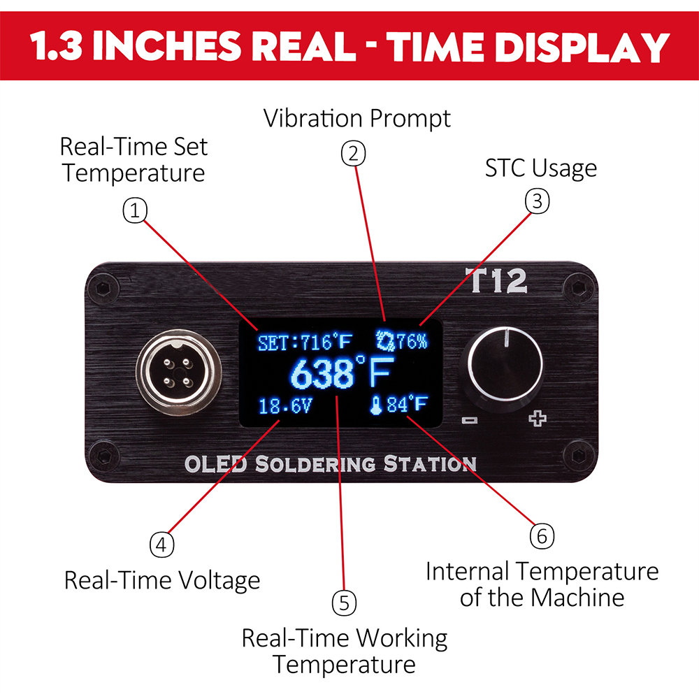 OLED T12 Soldering Iron Statio - đánh giá và giá Industrial Laser Soldering Iron