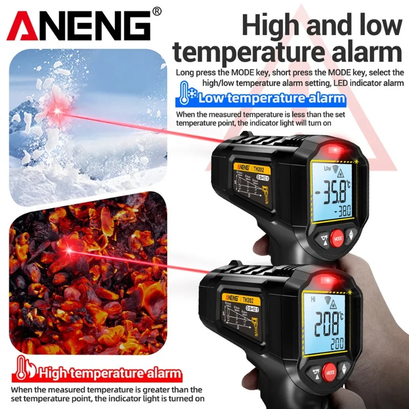 ANENG TH202 Industrial Handhel - đánh giá và giá Industrial Laser Temperature