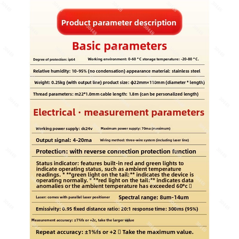 Infrared Temperature Sensor Th - đánh giá và giá Industrial Laser Temperature