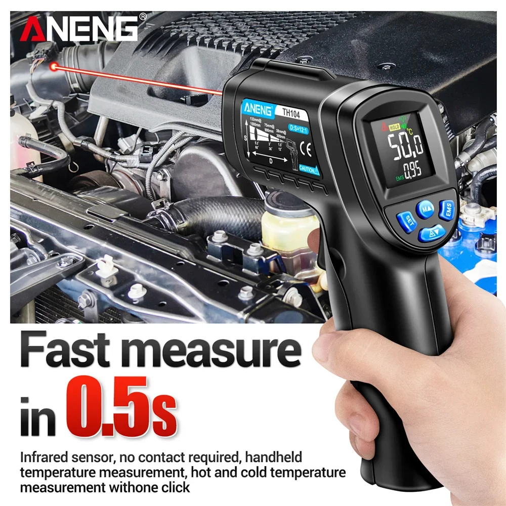 Infrared Thermometer Industria - đánh giá và giá Industrial Laser Thermometer Gun
