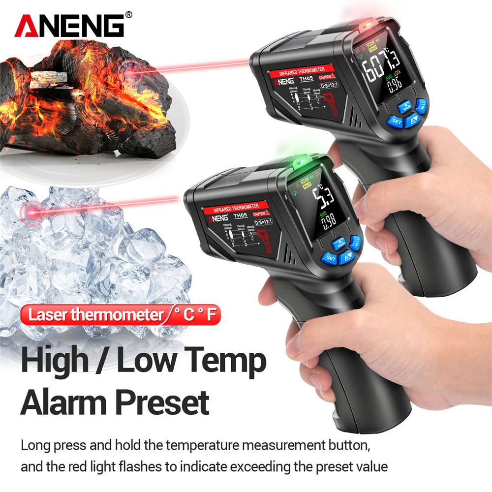 ANENG TH05 Infrared Thermomete - đánh giá và giá Industrial Laser Thermometer Gun