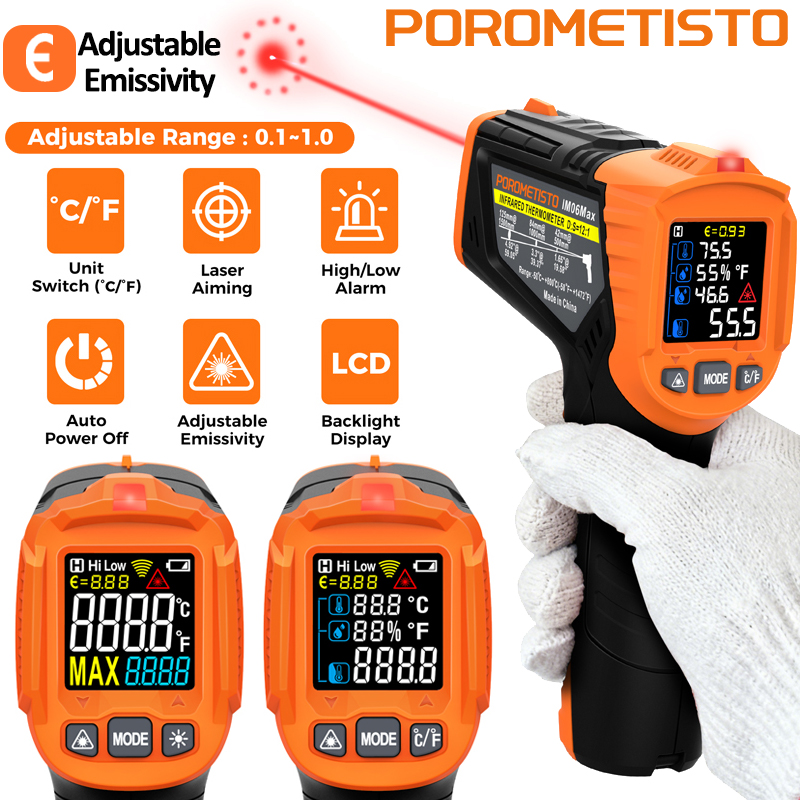 -50~380C Infrared Thermometer  - đánh giá và giá Industrial Laser Temperature