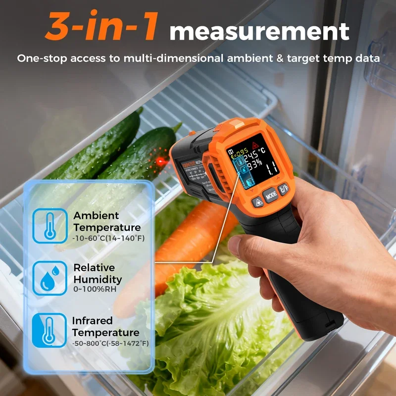 -50~380C Infrared Thermometer  - đánh giá và giá Industrial Laser Temperature