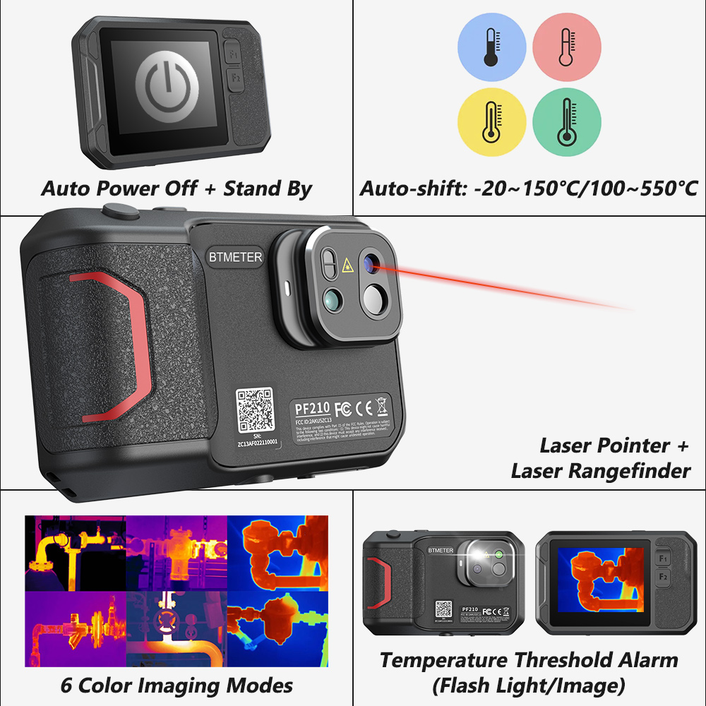 256x192 Thermal Camera Guide H - đánh giá và giá Industrial Handheld Laser